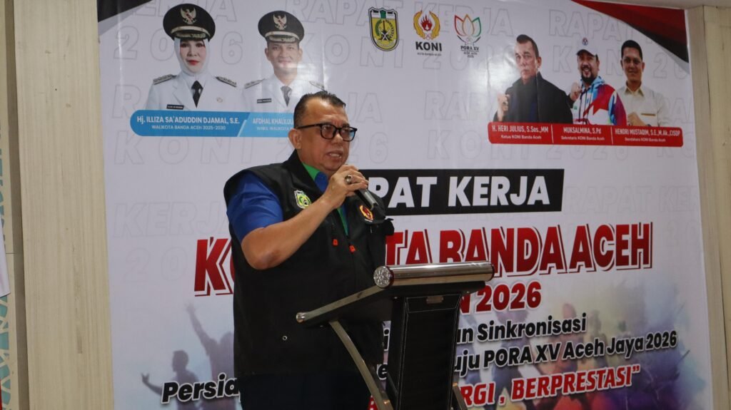 Raker KONI Banda Aceh 2026, Fokus Perkuat Pembinaan dan Raih Prestasi di PORA XV