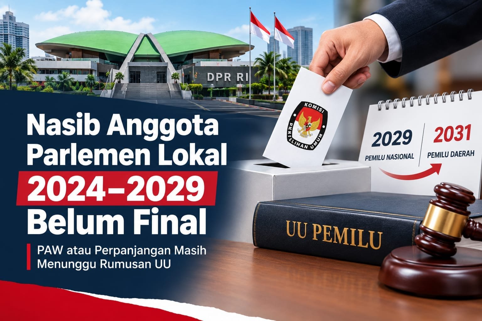 Nasib Anggota Parlemen Lokal 2024–2029 Belum Final, PAW atau Perpanjangan